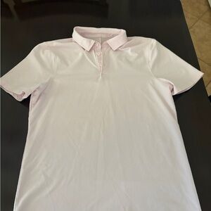 Men's Light Pink Lululemon Polo Shirt